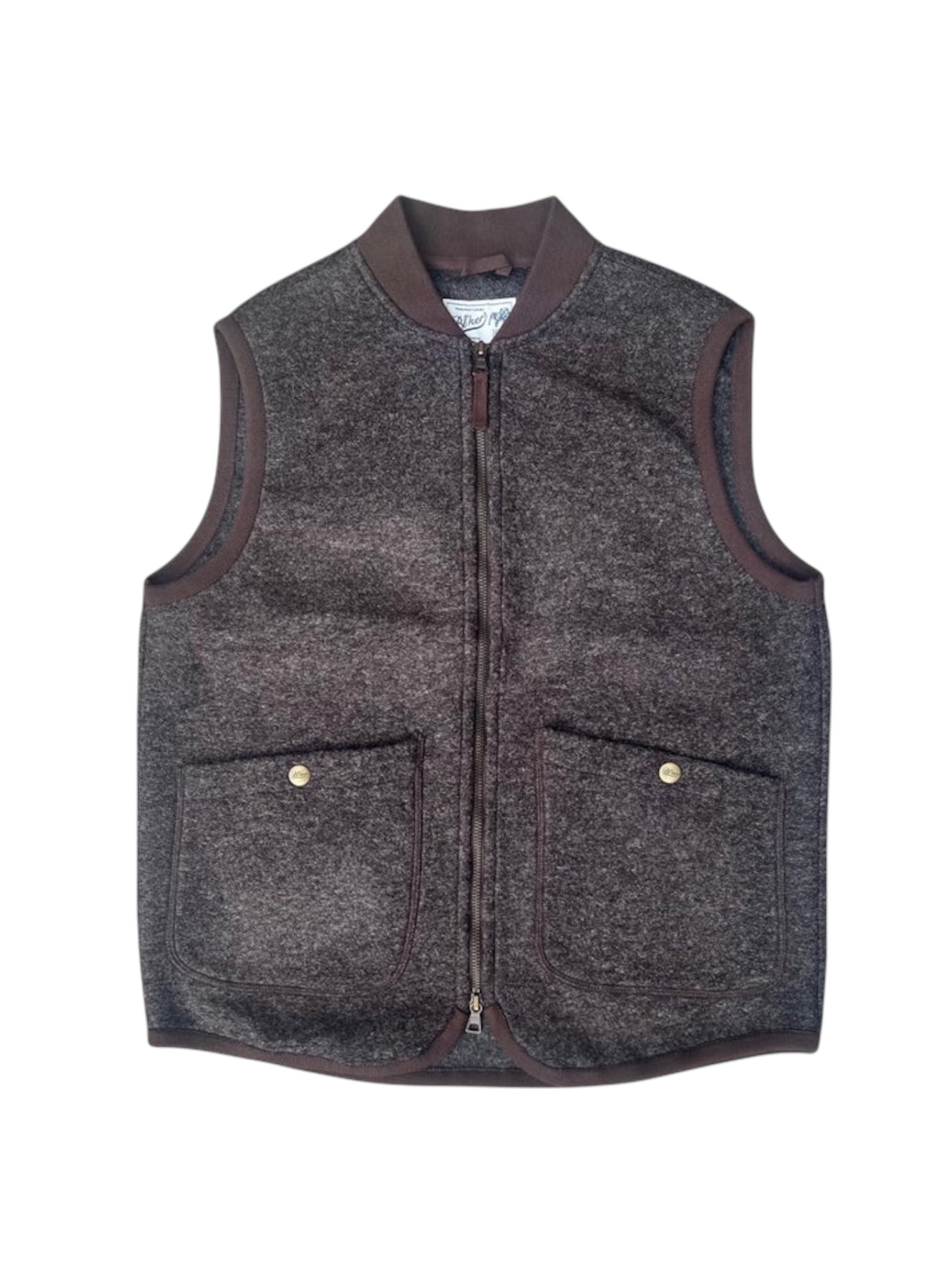 Gilet boiled wool Blkeer moro