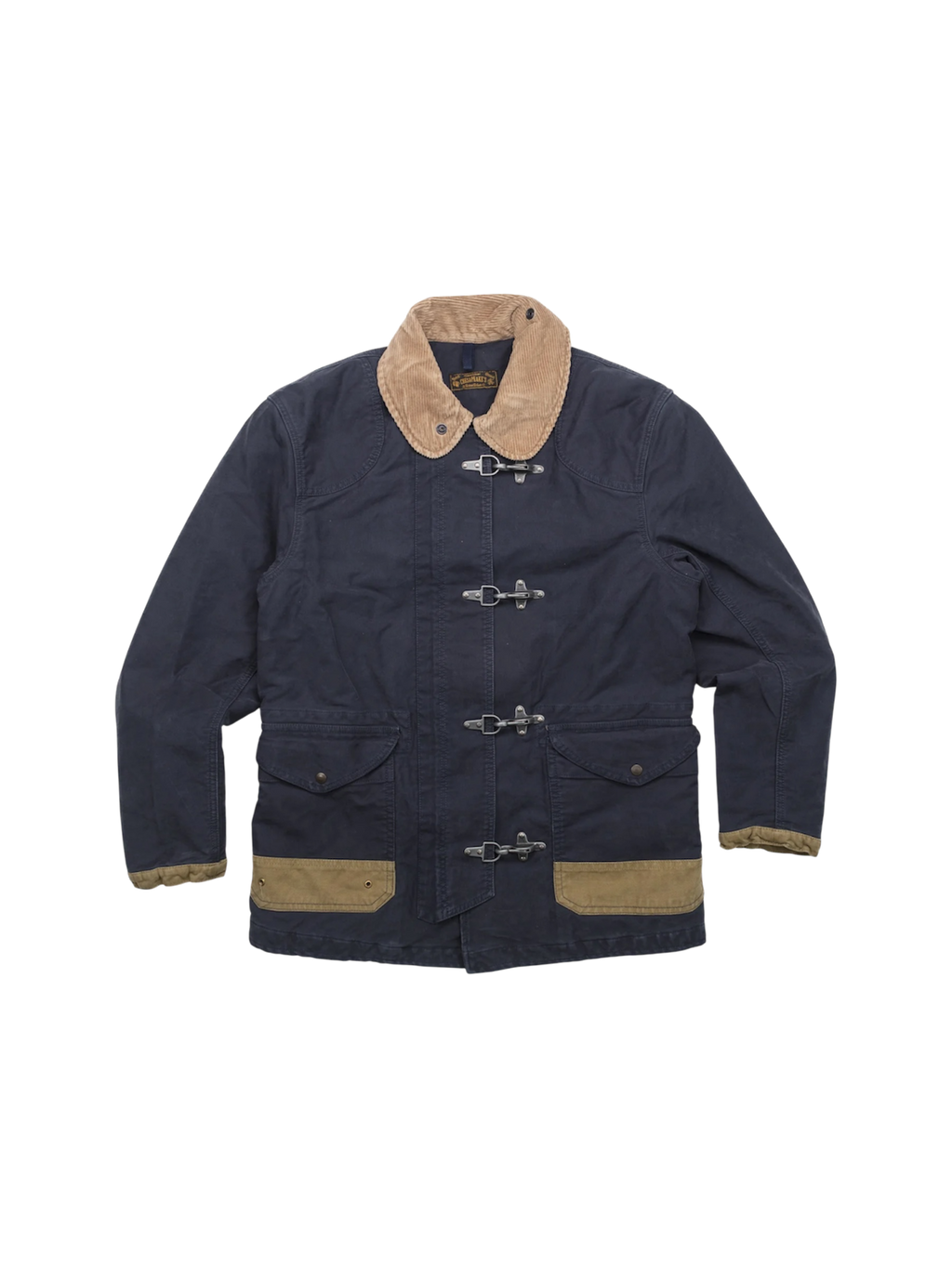 Giacca pompiere 4 ganci blu