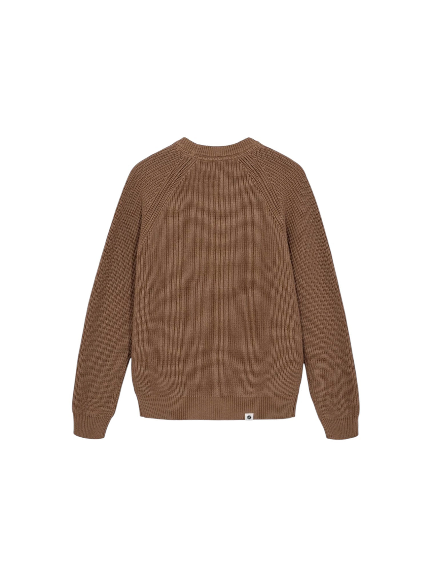 Maglia in cotone pesante costa inglese caramello