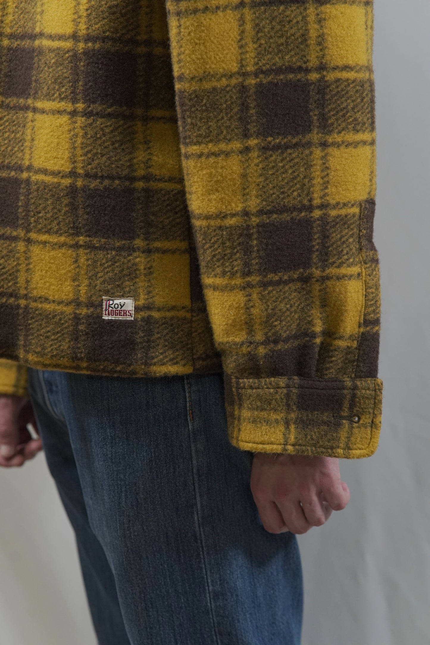 Giacca over shirt wool check Roy Roger's