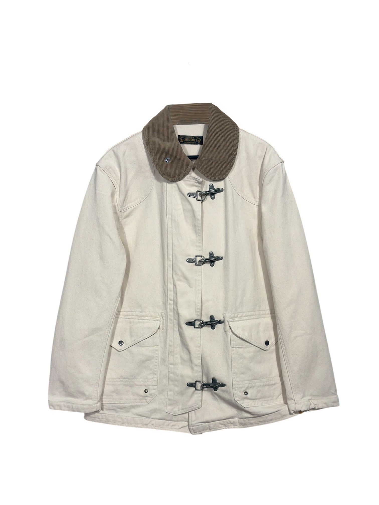 Fireman canvas linend white