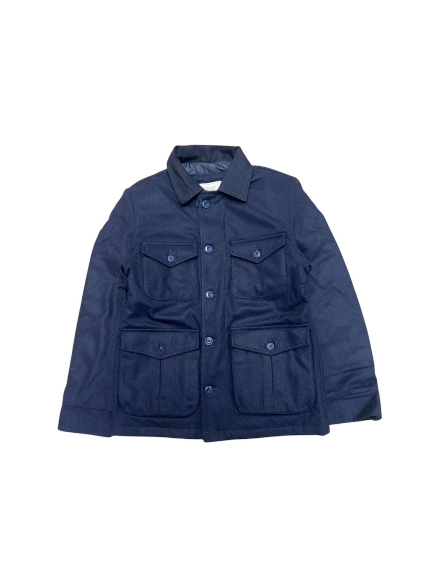 Utility jacket wool navi