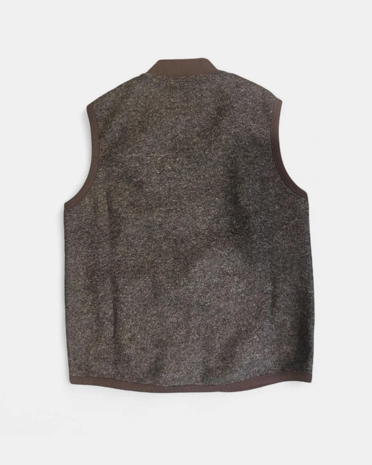Gilet boiled wool Blkeer