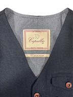 CAPALBIO | Vest Arno in Lino Blu