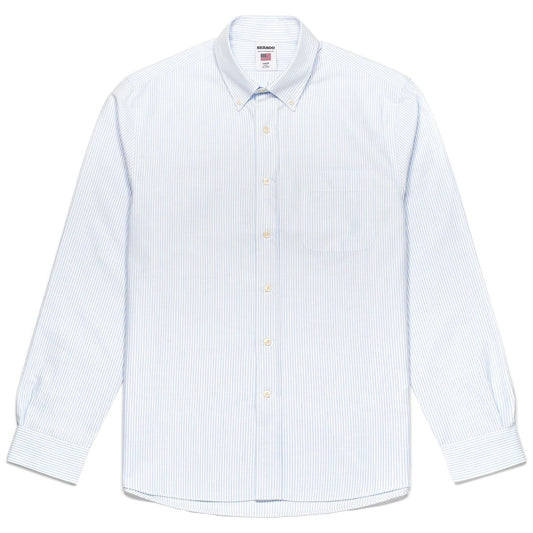 Camicia oxford Sebago riga celeste