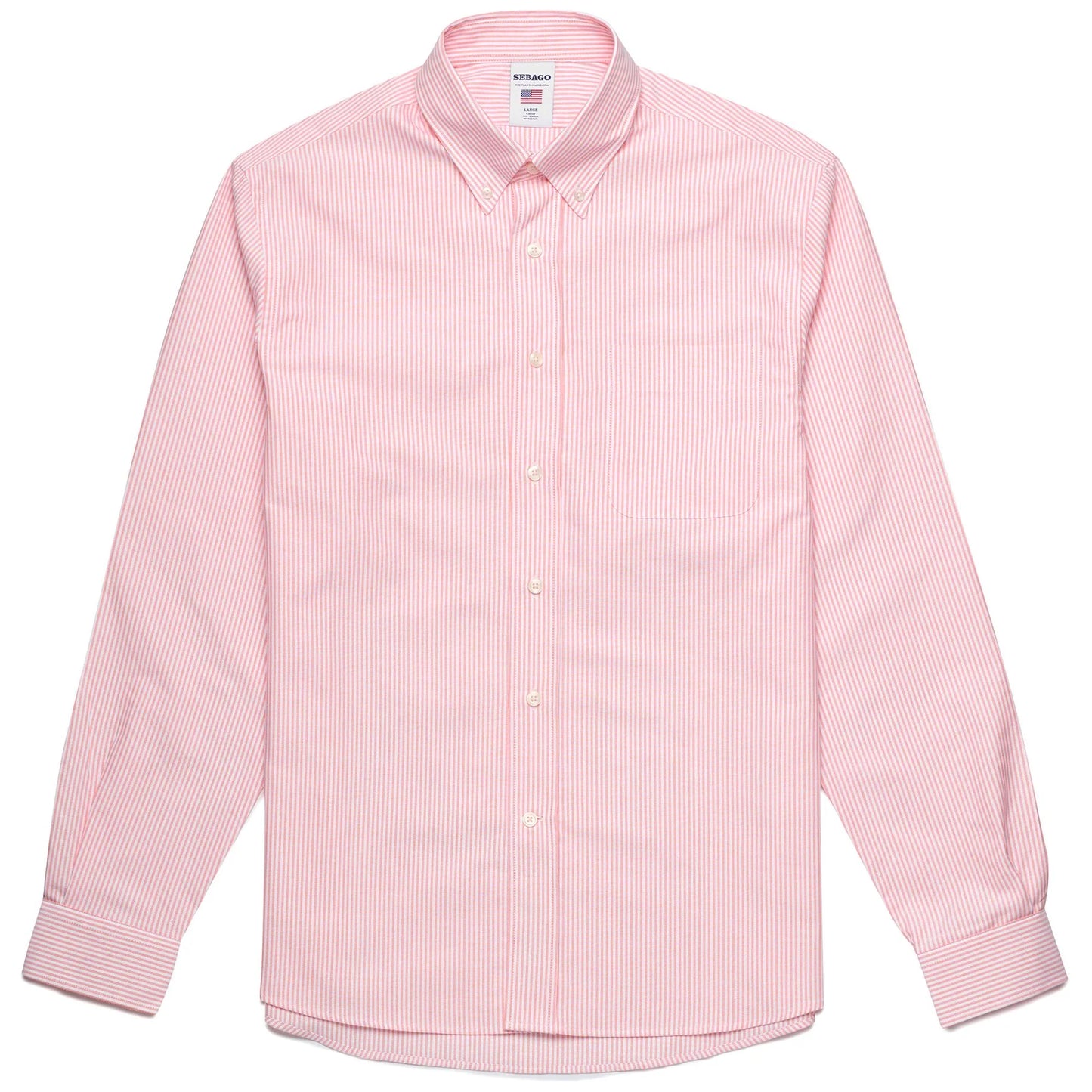 Camicia oxford Sebago riga salmone