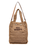 ROY ROGER'S | Borsa Bucket Piatta in Carta Intrecciata