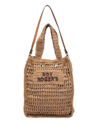 ROY ROGER'S | Borsa Bucket Piatta in Carta Intrecciata