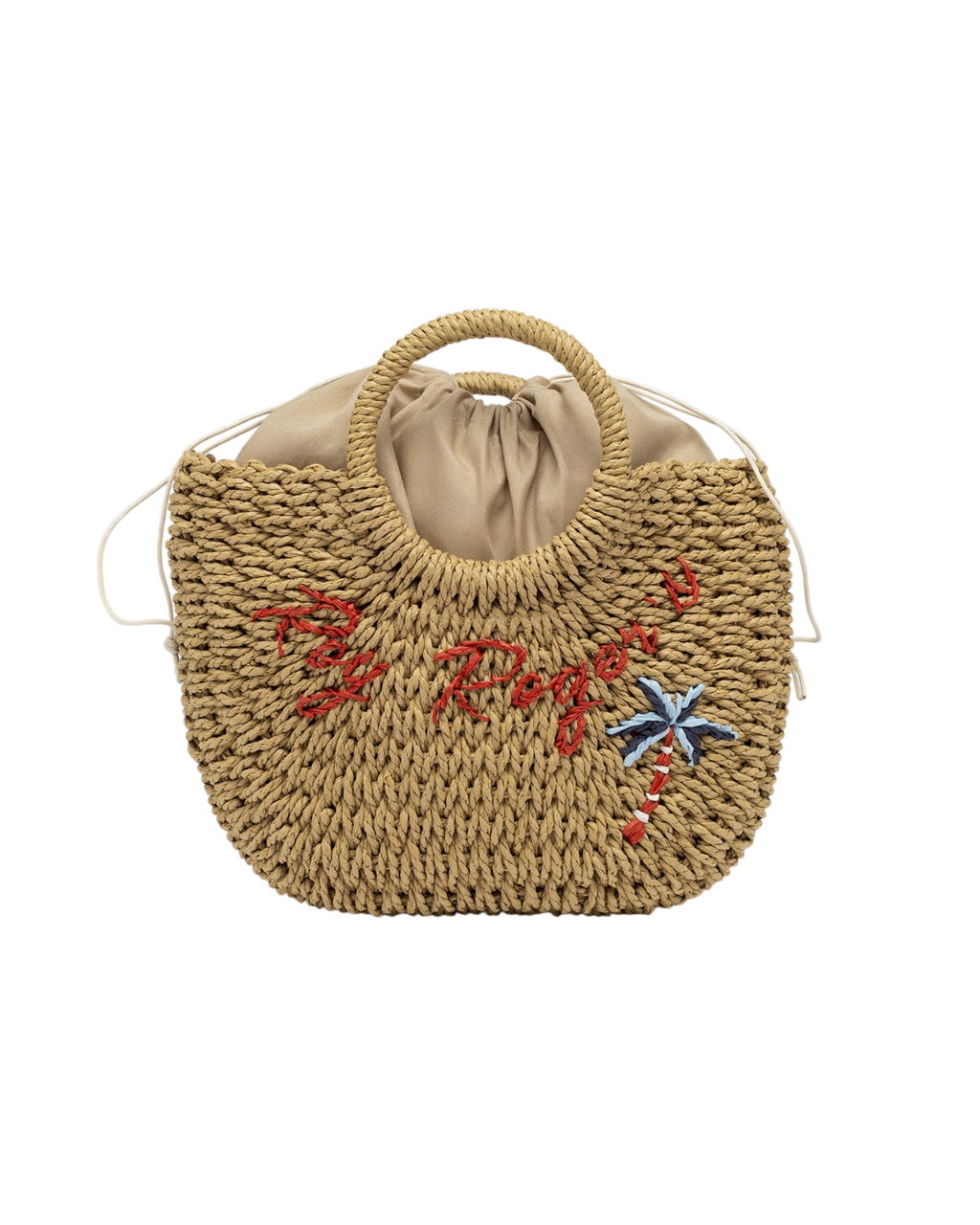 ROY ROGER'S | Borsa Panier Media in Carta Intrecciata