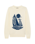ROY ROGER'S | Pullover in Cotone con Ricamo Sail